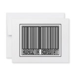 Barcode Organic Chemist invitations