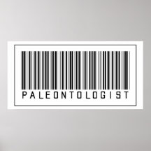 Barcode Paleontologist Posters