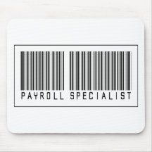 Barcode Payroll Specialist Mouse Pad