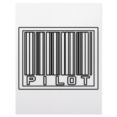 Barcode Pilot by pilotshirts