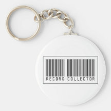 Barcode Record Collector Key Chain