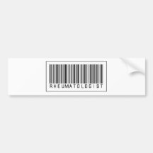Barcode Rheumatologist Bumper Stickers