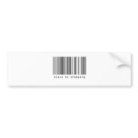 Barcode - Slave to Shopping Bumper Sticker
