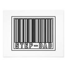 Barcode Step-Dad Custom Announcements
