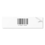 Barcode - Unique Label Bumper Sticker