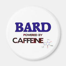 Bard Powered by caffeine Fridge Magnets