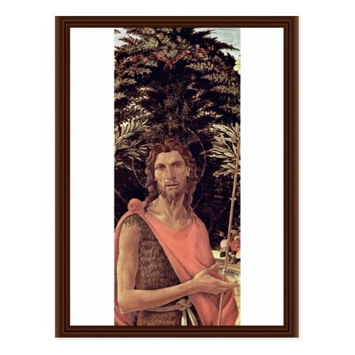Bardi Altar Enthroned Madonna, John The Baptist Postcards