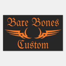 Bare Bones Custom Rectangular Stickers
