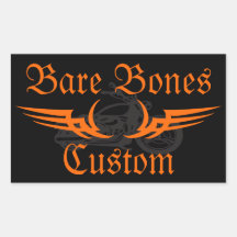 Bare Bones Custom Rectangular Stickers
