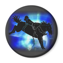 Bareback Rider 301 Fridge Magnets