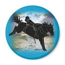 Bareback Rider 303 Refrigerator Magnets