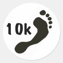 Barefoot 10K Sticker