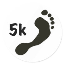 Barefoot 5k Sticker