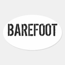 Barefoot Bumper Sticker