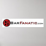 BarFanatic.com Gloss Canvas - 22.9" x 4.75" Poster