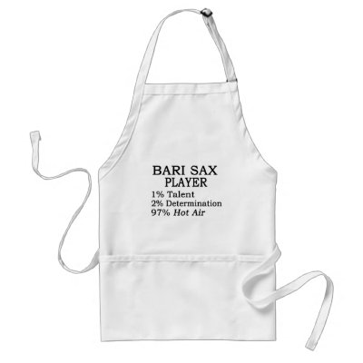 Bari Sax Hot Air Aprons by Danger_Instrument