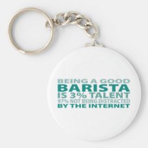 Barista 3% Talent Key Chains