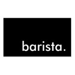 barista. business cards