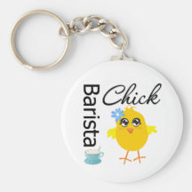 Barista Chick Key Chains