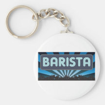 Barista Marquee Keychain