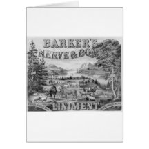 Barker's Liniment 1883 Cards