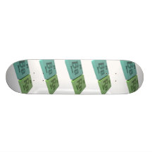 Barn as Ba barium and Rn Radon Skateboard Deck
