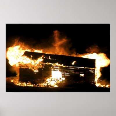 Barn Burning Poster by wksimages