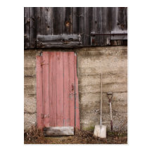 Barn Door Postcard