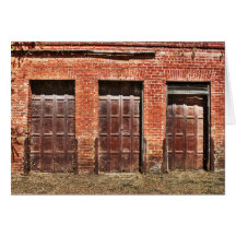 Barn Doors Greeting Card