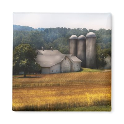 Barn - Home on the range Refrigerator Magnet by suburbanscenes