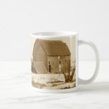 Barn in Snow Mugs