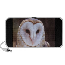 barn owl face portable speaker