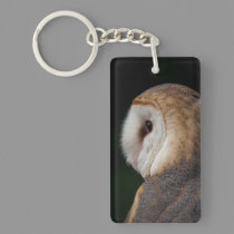 Barn Owl profile photo keychain key chains