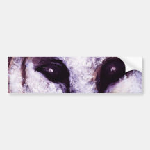 Barn Owl Purple Night Gothic Bird Wild Birds Black Bumper Stickers