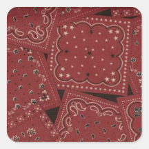 Barn Red Bandana Stickers