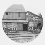 Barn Round Sticker