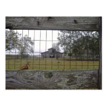 Barn scene postcard