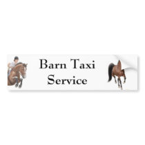 Barn Taxi Service Bumper Sticker