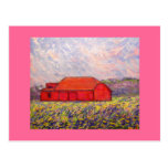 barn with irises post cards