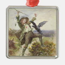 Barnaby Rudge and the Raven Grip Christmas Tree Ornament