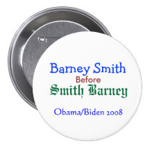 Barney Smith before Smith Barney Pinback Buttons