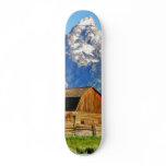 Barns Grand Tetons Mountains Custom Skate Board