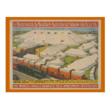 Barnum and Bailey Circus Poster Post Card