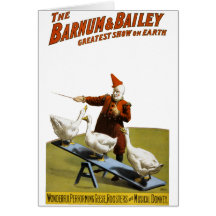 Barnum et Bailey : Exécution des oies Cartes De Vœux