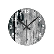 Barnwood Wall Clock w numbers