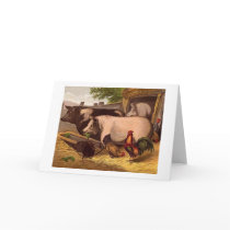Barnyard Friends, Greeting Card