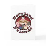 Barnyard Friends Tshirts and Gifts Greeting Card