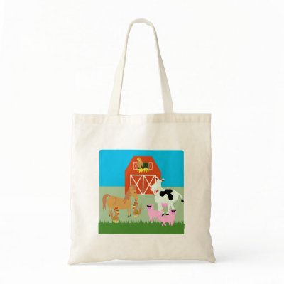 Barnyard Party Canvas Bag by Anotherfort