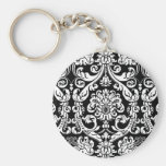 Baroque Damask Keychain