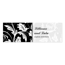 Baroque Damask Skinny Business Card